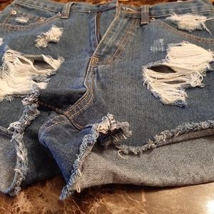 Denim shorts